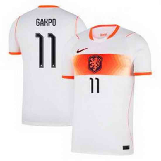 Men 11 Netherlands National Cody Gakpo 2026 Away Stadium  2